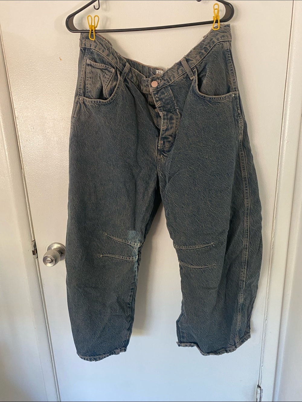 We The Free Good Lick Mid Rise Barrel Jeans